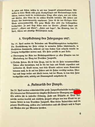 "Jahrgang 1927" Richtlinien zur Erfassung des Jahrgangs 1927 Gebiet Hessen Nassau mit 28 Seiten