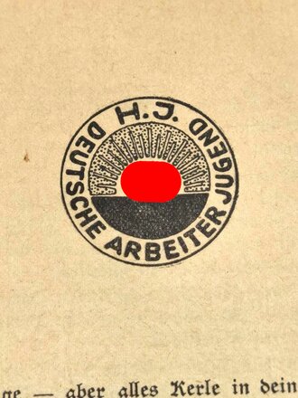 "Die Jungenschaft" Blätter für Heimabendgestaltung im Deutschen Jungvolk vom 28.Mai 1938