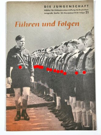 "Die Jungenschaft" Blätter für Heimabendgestaltung im Deutschen Jungvolk vom 25.November 1936