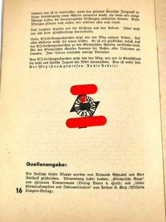 "Die Jungenschaft" Blätter für Heimabendgestaltung im Deutschen Jungvolk vom 12.februar 1936