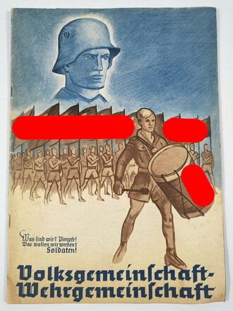 "Volksgemeinschaft-Wehrgemeinschaft" DIN A4...