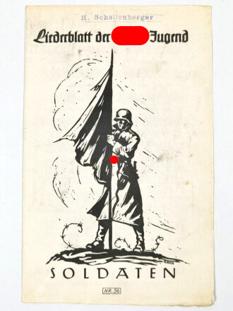 Liederblatt der Hitler-Jugend Nr.56