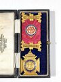 Freimaurer  "Royal Antediluvian order of Buffaloes" Abzeichen in Etui