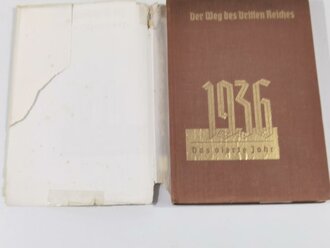 "Der Weg des Dritten Reiches" Band 4, 1936 Das vierte Jahr, 161 Seiten, guter Zustand, im defekten Schutzumschlag