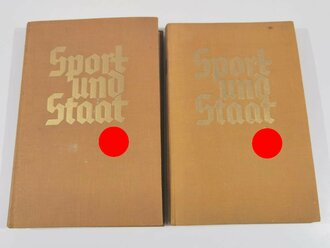 Sammelbilderalbum " Sport und Staat" Band 1 und 2, jeweils komplett