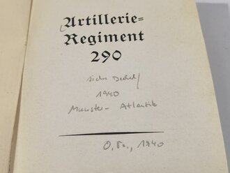 "Artillerie Regiment 290" Kriegschronik mit 180...
