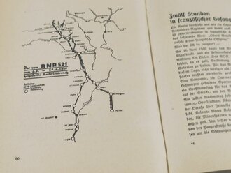 "Armee Nachrichten Regiment 521" Bericht über den Einsatz im Kriege gegen Frankreich im Jahr 1940 mit 84 Seiten