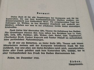 "Eine Funkkompanie im Westen 1940" Kriegstagebuch  mit 165 Seiten