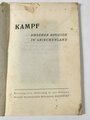 "Kampf unserer Division in Griechenland" datiert 1941 mit 157 Seiten, schlechter Zustand