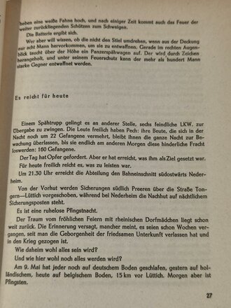 "Späh Trupp voraus" vom Einsatz einer Panzer Aufklärungs Abteilung in Holland, Belgien und Frankreich 1940" mit 124 Seiten