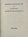 "Kriegstagebuch der 3.Kompanie Kradschützen Bataillon 3" 1939-1940. DIN A4 mit 61 Seiten