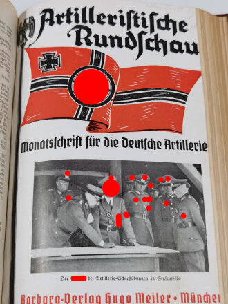 Artilleristische Rundschau 1938, gebundene Ausgabe