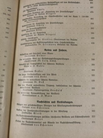 Artilleristische Rundschau 1938, gebundene Ausgabe