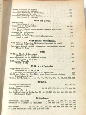 Artilleristische Rundschau 1939, gebundene Ausgabe