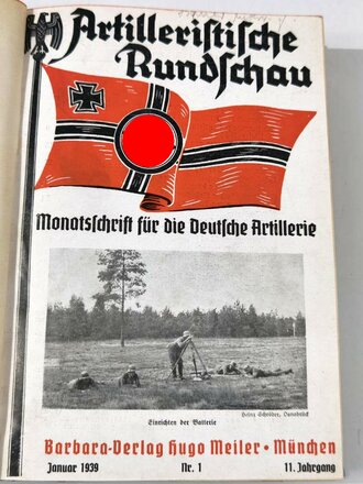 Artilleristische Rundschau 1939, gebundene Ausgabe