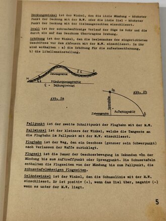 Artillerie, "A.V.T. Lehrgang im A.E.R.25" zusammenfassende Darstellung des UnterrichtsStoffes vom Mai 1941 mit 97 Seiten