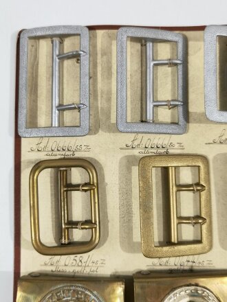 Koppelschloss Mustertafel der Firma Overhoff & Cie...