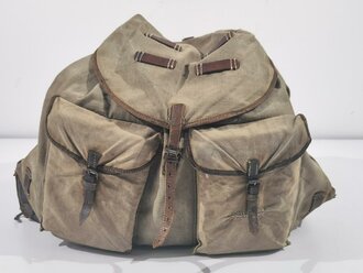 1.Weltkrieg, Rucksack für Mannschaften datiert 1915. Getragenes Stück in gutem Zustand