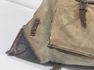 1.Weltkrieg, Rucksack für Mannschaften datiert 1915. Getragenes Stück in gutem Zustand