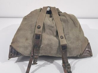 1.Weltkrieg, Rucksack für Mannschaften datiert 1915. Getragenes Stück in gutem Zustand