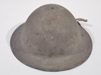 British most likely WWII steel helmet. Original paint, overall good condition