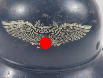 Stahlhelm Luftschutz, in allen Teilen originales...