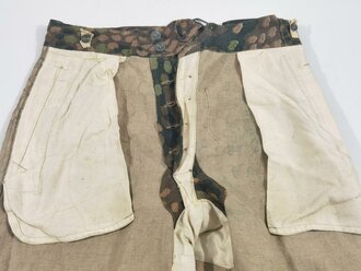 Waffen SS Erbsentarn Panzerhose. Leicht getragenes Stück aus Drillichmaterial  in sehr gutem Zustand.