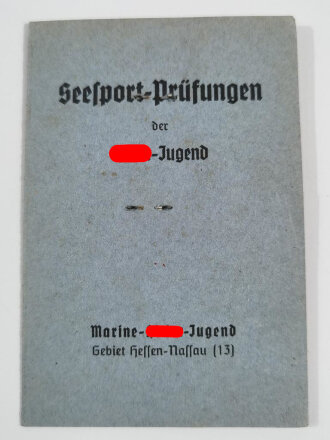 2 Ausweise eines Angehörigen der Marine Hitler Jugend Gebiet Hessen_Nassau.