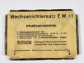 Beschriftungsfeld zum Wechselrichtersatz EW.c1 der Wehrmacht aus Kunststoff. Originalstück