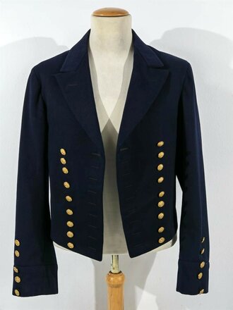 Reichs- Kriegsmarine, dunkelblaue Paradejacke in sehr gutem Zustand, Kammerstück von 1935