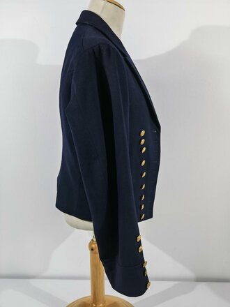 Reichs- Kriegsmarine, dunkelblaue Paradejacke in sehr gutem Zustand, Kammerstück von 1935