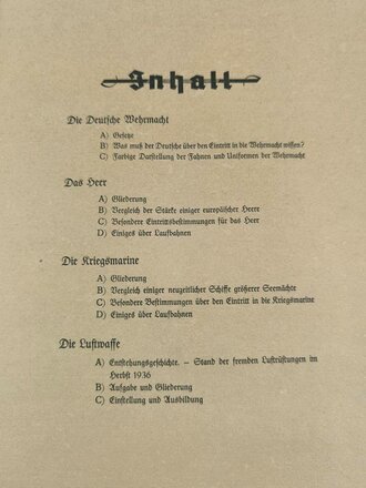 Sammelbilderalbum "Die Deutsche Wehrmacht" - herausgegeben vom Cigaretten Bilderdienst Dresden A.S., ca 70 Seiten, komplet