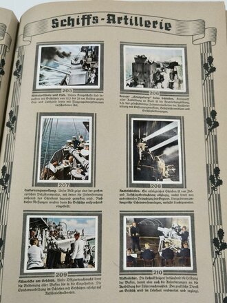 Sammelbilderalbum "Die Deutsche Wehrmacht" - herausgegeben vom Cigaretten Bilderdienst Dresden A.S., ca 70 Seiten, komplet