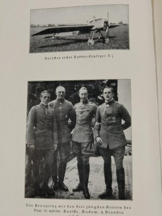 "Boelcke" der Mensch, der Flieger, der Führer der deutschen Jagdfliegerei. Leipzig 1941 mit 225 Seiten