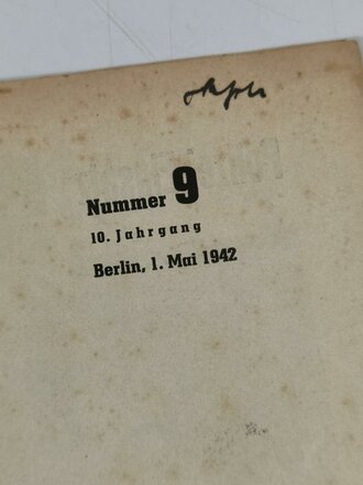 "Die Deutsche Polizei" 10 Ausgaben von 1942/43