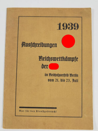 NSFK "Deutschlandflug 1938 - Flugplatz-Lageskizzen" 96 Seiten, DIN A5, gebraucht, Umschlag mit Wasserflecken