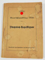 NSFK "Deutschlandflug 1938 - Flugplatz-Lageskizzen" 96 Seiten, DIN A5, gebraucht, Umschlag mit Wasserflecken