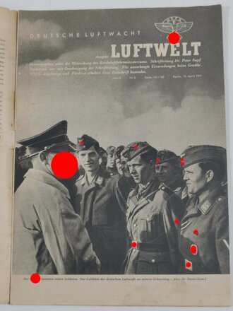 "Deutsche Luftwacht", Ausgabe Luftwelt Jahr 8, 15.April 1941, DIN A4