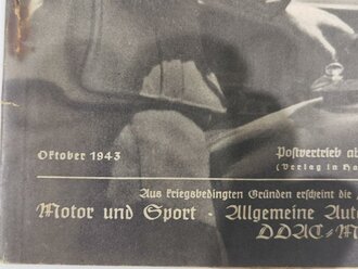 "Deutsche Kraftfahrt", Ausgabe III, Oktober...