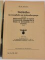 Kriegsmarine " M.Dv.Nr.847 Vorschriften für die Pfege der Maschinenanlagen auf den Schiffen der Kriegsmarine"  von 1943, die Deckblätter jeweils entnazifiziert