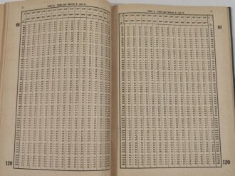 Marineobservatorium Wilhelmshaven " Hilfstafeln zur Berechnung der Gezeiten nach dem harmonischen Verfahren" Berlin 1939 mit 109 Seiten, zwei Seiten innen defekt