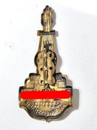 Blechabzeichen "Einweihung Adolf Hitler Turm Unterweissbach 1934"