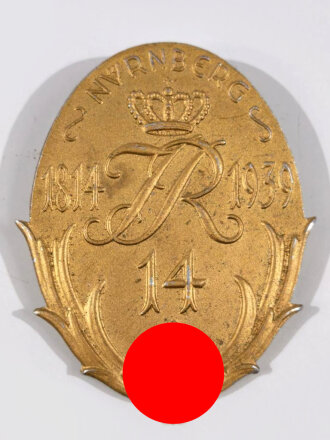 Leichtmetallabzeichen "IR 14 Nürnberg 1814-1939"