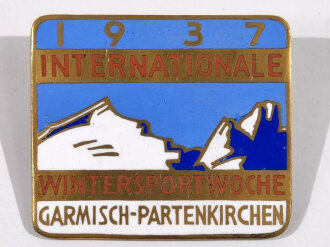 Emailliertes Abzeichen Internationale Wintersportwoche...