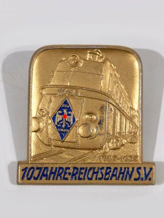 Leichtmetallabzeichen " 10 Jahre Reichsbahn S.V."