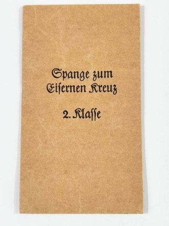 REPRODUKTION Tüte für "Spange zum Eisernen Kreuz 2.Klasse"