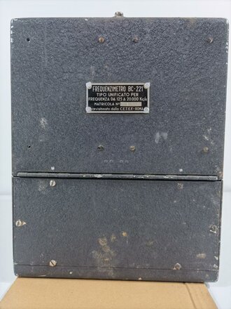 Italien nach 1945, " Frequenzimetro BC-221" CETEF Roma , Funktion nicht geprüft