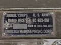 U.S. 1944 dated Signal Corps Radio Receiver BC-603-D, used in armoured Vehicles. Original paint, function not checked