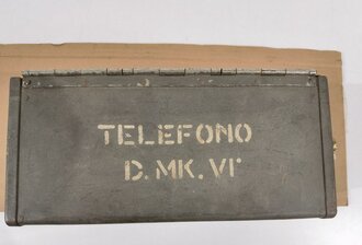 Italien nach 1945, weiterverwendetes Britisches "telephone Set D MK V". Funktion nicht geprüft