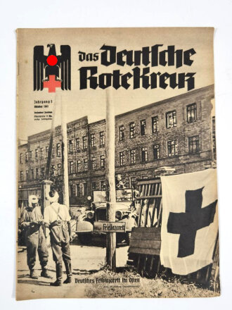 "Das Deutsche Rote Kreuz" Deutsches Feldlazarett im Osten, Jahrgang 5, Oktober 1941, über DIN A4